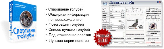 Формирует родословную голубя с экстерьеров предков до 5-поколение
