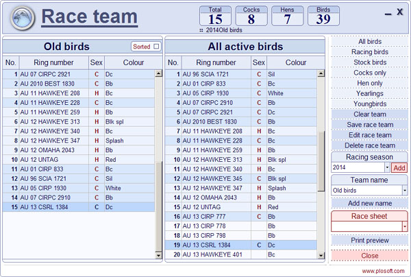 5 Generation Blank Pigeon Pedigree Forms in PDF format